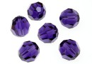 Swarovski, margele rotund fatetat, purple velvet, 3mm - x10
