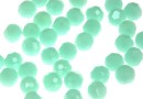 Swarovski, margele rotund fatetat, mint alabaster, 4mm - x10