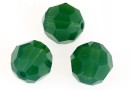 Swarovski, margele rotund fatetat, palace green opal, 4mm - x10