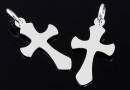 Pendant, cross 925 silver, 22.5mm  - x1