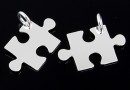 Pandantiv puzzle argint 925, 19mm  - x1