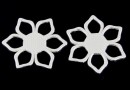 Link, flower 925 silver, 16.5mm  - x1