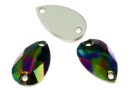 Swarovski, link picatura, rainbow dark, 12mm - x2