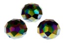 Swarovski, margele briolette, rainbow dark2x, 8mm - x2