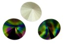 Swarovski, rivoli,  rainbow dark, 8mm - x2