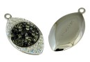 Swarovski, pand. pave placat cu rodiu, 23mm - x1