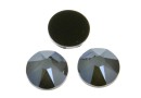 Swarovski rhinestone ss30, dark grey, 6mm - x4