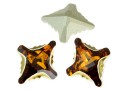 Swarovski rhombus tribe, fancy chaton, topaz, 14mm - x1