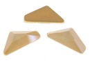 Swarovski, cabochon triangle alpha, ivory cream, 12mm - x1