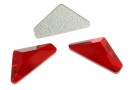 Swarovski, cabochon triangle alpha, light siam, 12mm - x1