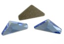 Swarovski, cabochon triangle alpha, light sapphire, 12mm - x1