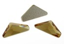 Swarovski, cabochon triangle alpha, light colorado topaz, 12mm - x1