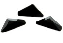 Swarovski, cabochon triangle alpha, jet, 12mm - x1