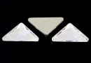 Swarovski, cabochon triangle gamma, crystal, 10mm - x1