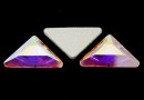 Swarovski, cabochon triangle gamma, aurore boreale, 10mm - x1