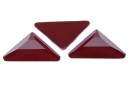 Swarovski, cabochon triangle gamma, dark red, 10mm - x1