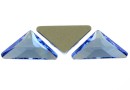 Swarovski, cabochon triangle gamma, light sapphire, 10mm - x1
