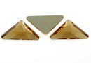 Swarovski, cabochon triangle gamma, light colorado topaz, 10mm - x1