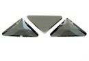 Swarovski, cabochon triangle gamma, silver night, 10mm - x1