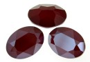 Swarovski, rivoli cabochon oval, dark red, 18x13mm - x1