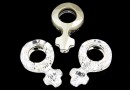 Swarovski, fancy pendant, simbol feminin, crystal, 18mm - x1