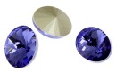 Swarovski, oval fancy, tanzanite, 14x10.5mm - x2