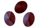 Swarovski, fancy oval, dark red, 14x10.5mm - x2