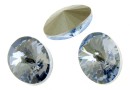 Swarovski, oval fancy, blue shade, 8x6mm - x4