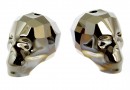 Swarovski, margele craniu, metallic light gold 2x, 15x13mm - x1