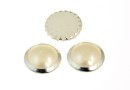 Swarovski, cabochon perla cristal hotfix sp, white, SS34 - x4
