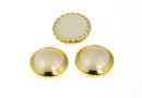 Swarovski, cabochon perla cristal hotfix gp, cream, SS34 - x4