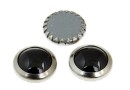 Swarovski, cabochon perla cristal hotfix rp, jet, SS34 - x4