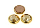 Swarovski, cabochon cristal hotfix gp, golden shadow, SS34 - x4
