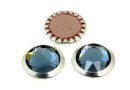 Swarovski, cabochon cristal hotfix sp, denim blue, SS34 - x4