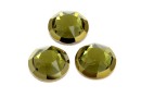 Swarovski, crystal cabochon hotfix, khaki, SS34 - x4