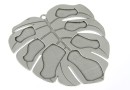 Pendant, leaf,925 silver, for Swarovski 2798, 34.5mm  - x1
