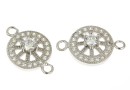 Link disc, argint 925 placat cu rodiu, 15.5mm - x1