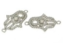 Link Mana lui Fatima, argint 925 placat cu rodiu, 20.5mm - x1