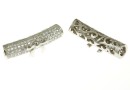 Spacer decor tub, argint 925 placat cu rodiu, 23mm - x1