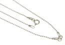 Chain for link, rhodium-plated 925 silver, 41cm - x1