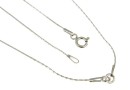 Chain for link, rhodium-plated 925 silver, 41cm - x1