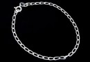 Chain, 925 silver,  with flat jump rings, 45cm - x1