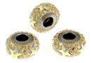 Swarovski, becharmed pave golden shadow, 13.5mm - x1