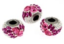 Swarovski, becharmed pave crystal, 14.5mm - x1