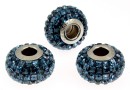 Swarovski, becharmed pave montana, 15mm - x1