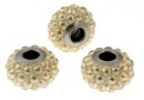 Swarovski, becharmed pave golden shadow, 15mm - x1