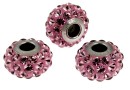 Swarovski, becharmed pave antique pink, 15mm - x1