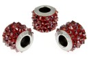 Swarovski, becharmed pave red magma, 11mm - x1