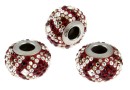 Swarovski, becharmed pave siam, 14.5mm - x1
