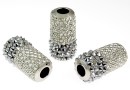 Swarovski, becharmed pave chrome, 22mm - x1